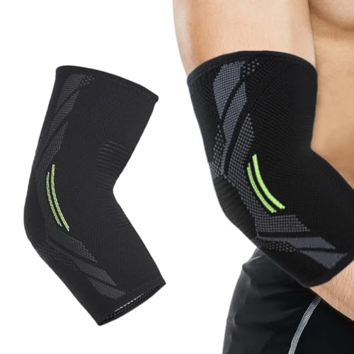 IEBTAWN 1 Stück Ellenbogenbandage Ellenbogen Bandage Herren Und Damen Für Sport, Tennisarm Und Golferarm Ellbogen Stütze Armbandage Elbow Brace Elbow Support (L) von IEBTAWN