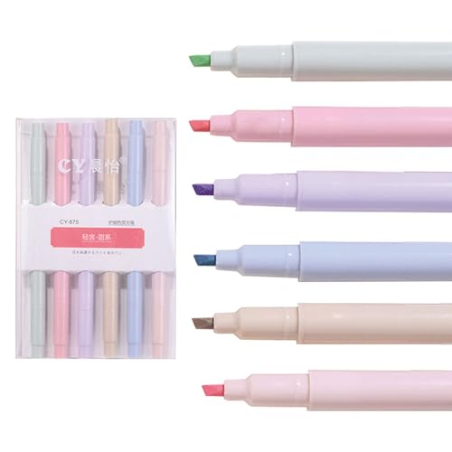 IEBTAWN 6Er Textmarker Bibel Marker Bibel Highlighter Markerstifte Set 6 Farben Lehrer Geschenk von IEBTAWN