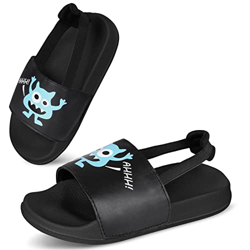 IEEILULU Badelatschen Kinder, Badesandalen Mädchen Badeschlappen Jungen, Flache Dusch Badeschuhe Kinder, Sommer rutschfest Leicht Hausschuhe Kinder für Mädchen Jungen Schwimmen und Strände Sandalen von IEEILULU