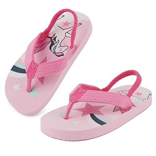 IEEILULU Flip Flops für Kinder, Zehentrenner Kinder Flip Flop, Weich Rutschfeste Zehensandalen Kinder, Sommer Badelatschen Kleinkind (Einhorn, Kleinkind, 24, Numerisch, EU Schuhgrößensystem, M) von IEEILULU