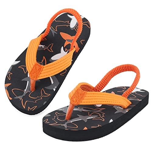 IEEILULU Flip Flops für Kinder, Zehentrenner Kinder Flip Flop, Weich Rutschfeste Zehensandalen Kinder, Sommer Badelatschen Kleinkind (Hai, Kleinkind, 26, Numerisch, EU Schuhgrößensystem, M) von IEEILULU