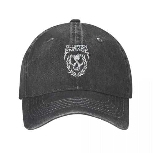 IEINYAUP Retro Killswitchs Engages Metal Skull Baseball Caps Männer Frauen Distressed Cotton Snapback Cap Punk Musik Adjustable Fit Hats Cap, für alle Jahreszeiten IEINYAUP Retro Killswitchs Engages Metal Skull Baseball Caps Männer Frauen Distressed Cotton Snapback Cap Punk Musik Adjustable Fit Hats Cap, für alle Jahreszeiten von IEINYAUP