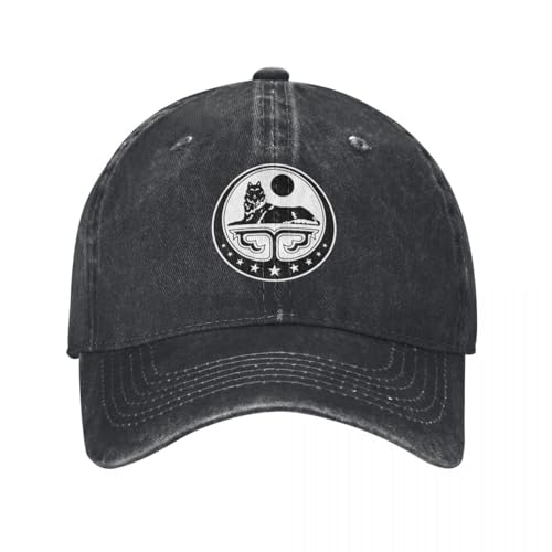 IEINYAUP Vintage Tschetschenisches Wappen Baseballmützen Unisex-Stil Distressed Baumwolle Snapback Cap Tschetschenien Outdoor Sommer Caps Hut von IEINYAUP