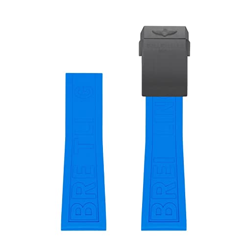 IENYU 22 mm 24 mm DIVER PRO Gummiarmband Gummi-Uhrenarmband für Breitling-Armbänder für Avengers Navigtimer World, wasserdichtes weiches Uhrenarmband mit Schnalle (Farbe: 306S, Größe: 24 mm) von IENYU