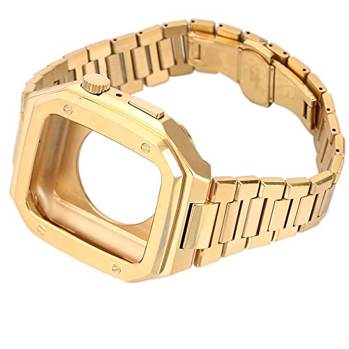 IENYU Edelstahl-Uhrenarmband, für Apple Watch Band 9, 8, 7, 6, 5, 4, SE, 44 mm, 45 mm, Ersatzarmband, Metallgehäuse, Mod Kit, 45 mm, Achat IENYU Edelstahl-Uhrenarmband, für Apple Watch Band 9, 8, 7, 6, 5, 4, SE, 44 mm, 45 mm, Ersatzarmband, Metallgehäuse, Mod Kit, 45 mm, Achat von IENYU