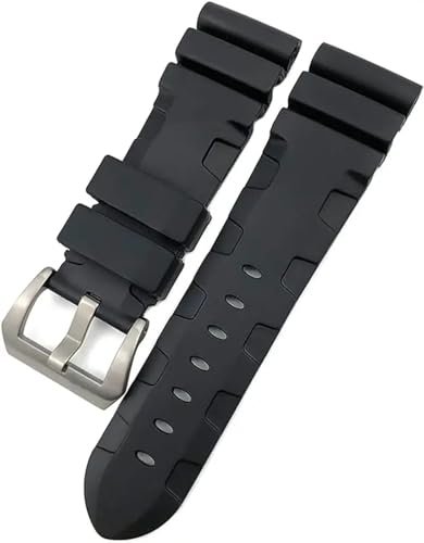 IENYU Gummi-Uhrenarmband, 24 mm, 26 mm, Silikon, passend für Panerai Submersible Luminor PAM, grün-blau, wasserdichtes Armband, 26 mm, Achat von IENYU