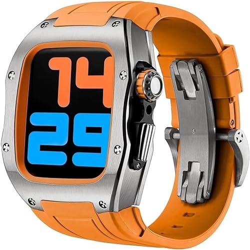 IENYU Luxuriöses Uhrengehäuse aus Titanlegierung, 44 mm, 45 mm, für Apple Watch Ultra 8/7/6/5/4/SE, Ersatzzubehör, Sportuhrenarmband, Mod Kit, 44mm, Achat von IENYU