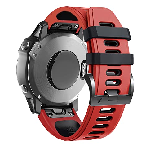 IENYU Smartwatch für Garmin Fenix 6 6X Pro 5X 5 Armband Silikon Tactix 7 Pro 7X Forerunner 935 945 Schnellverschluss-Armbandzubehör (Farbe: F, Größe: für Approach S60 S62) von IENYU