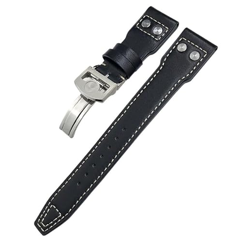 IENYU Uhrenarmband aus echtem Leder, 20 mm, 21 mm, 22 mm, passend für IWC Spitfire Big Pilot Watch IW5009, Rindslederband, 22 mm, Achat IENYU Uhrenarmband aus echtem Leder, 20 mm, 21 mm, 22 mm, passend für IWC Spitfire Big Pilot Watch IW5009, Rindslederband, 22 mm, Achat von IENYU