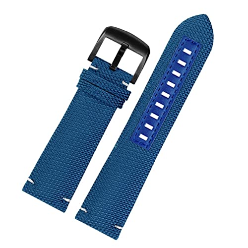 IENYU Uhrenarmband aus echtem Leder für Mido M026.629/430 Ocean Star M042.430 Navigator Helmsman atmungsaktives Nylon-Uhrenarmband 22 m Gurt, 22 mm, Achat von IENYU