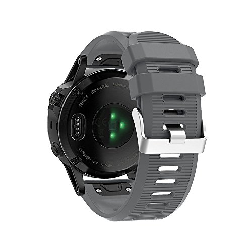 IENYU Uhrenarmband für Garmin Fenix 5X 6X 6 5 5S Plus 3 3HR Schnellverschluss Silikon Easyfit Armband, 26mm Fenix 6X Pro, Achat von IENYU