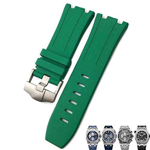 IENYU Weiches FKM Fluoro-Gummi-Uhrenarmband 28 mm für AP Strap Audemars Piguet Royal Oak Offshore Tauchen, wasserdichtes Sportuhrenband, 28x24mm, Achat von IENYU