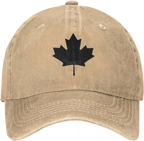 IEOGHWXY Baseballkappe Snapback Sonnenhut Dark Maple Washed Baseball Cap für Männer Frauen Leaf Streetwear Trucker Hat Custom Snapback Cap Frühling Geburtstagsgeschenk für Männer Frauen von IEOGHWXY