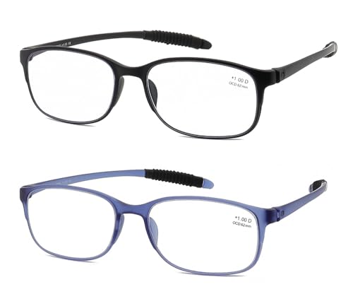 IEYELUUK Lesebrille Blaulichtfilter Entspiegelt für Damen Herren, Computer Lesehilfe Flexibel Ohne Gelbstich, Utraleicht Dioptrien +2.00 IEYELUUK Lesebrille Blaulichtfilter Entspiegelt für Damen Herren, Computer Lesehilfe Flexibel Ohne Gelbstich, Utraleicht Dioptrien +2.00 von IEYELUUK