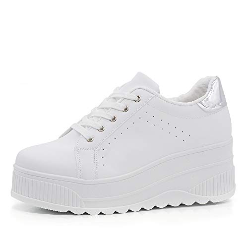 Damenschuhe Turnschuhe Sportschuhe Casual Platform High Keilabsatz 677, 900 1 Weiß Silber, 39 EU Damenschuhe Turnschuhe Sportschuhe Casual Platform High Keilabsatz 677, 900 1 Weiß Silber, 39 EU von IF