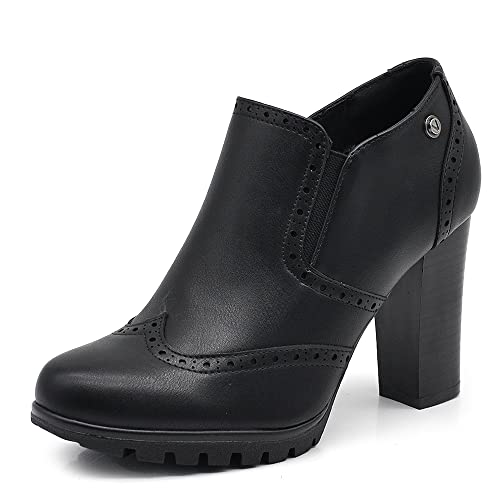 IF Fashion Damenschuhe Francesine Stickerei Großer Absatz Kunstleder CH1990, 1990 Schwarz, 41 EU von IF