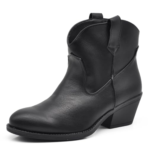 IF Fashion Damenschuhe Stiefel Stiefeletten Camperos MP661, 661 Schwarz, 36 EU von IF