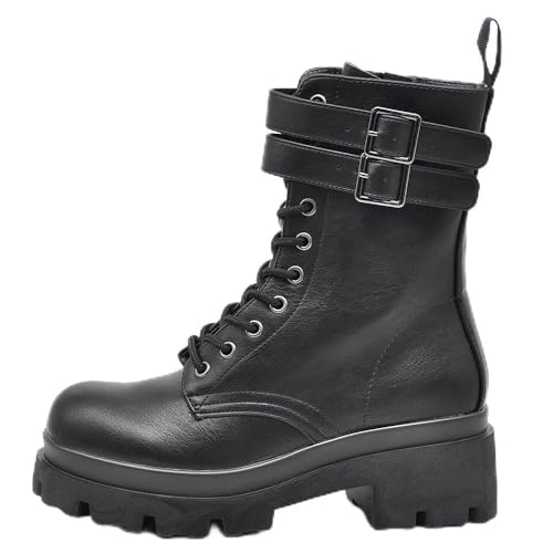 IF Fashion Stiefel Stiefeletten Amphibien Damenschuhe mit Platform Zip 6004, 718 2 Schwarz, 36 EU IF Fashion Stiefel Stiefeletten Amphibien Damenschuhe mit Platform Zip 6004, 718 2 Schwarz, 36 EU von IF