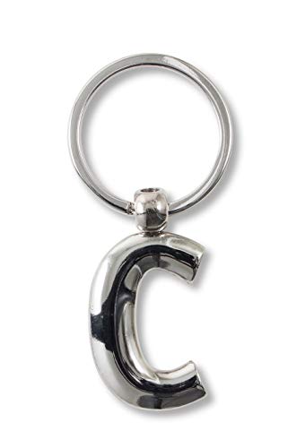 IF IF Metal Letter Keyring Personalised Alphabet Letters - Silver - C Schlüsselanhänger 7 Centimeters Silber (Silver) von IF