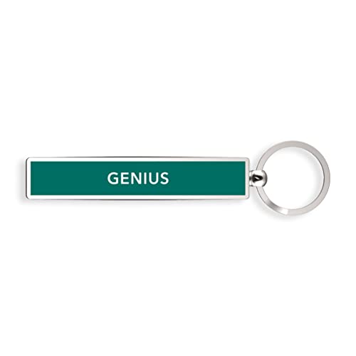 IF Show Offs Keys Metal Slogan Keyring Gift - Genius Schlüsselanhänger, 8 cm, Grün (Green) von IF