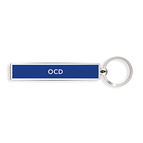 IF Show Offs Keys Metal Slogan Keyring Gift - OCD Schlüsselanhänger, 8 cm, Blau (Navy Blue) von IF