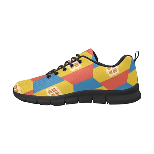 IFCXA Andorra Flag Herren-Laufschuhe, leicht, atmungsaktiv, modischer Sneaker, mehrfarbig, 44 EU von IFCXA