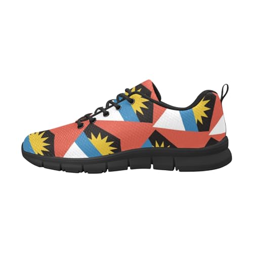 IFCXA Antigua und Barbuda Flag Herren-Laufschuhe, leicht, atmungsaktiv, modischer Sneaker, mehrfarbig, 40 EU von IFCXA