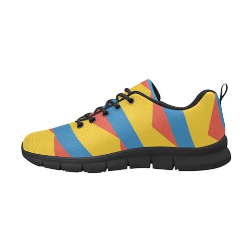 IFCXA Herren-Laufschuhe, Kolumbien-Flagge, leicht, atmungsaktiv, modischer Sneaker, mehrfarbig, 38 EU von IFCXA