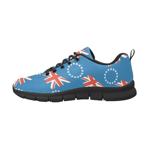 IFCXA Herren-Laufschuhe, Motiv: Flagge der Cookinseln, leicht, atmungsaktiv, modischer Sneaker, mehrfarbig, 40 EU von IFCXA