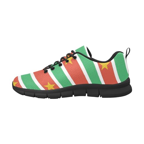 IFCXA Herren-Laufschuhe, Motiv: Suriname-Flagge, leicht, atmungsaktiv, mehrfarbig, 46 EU von IFCXA