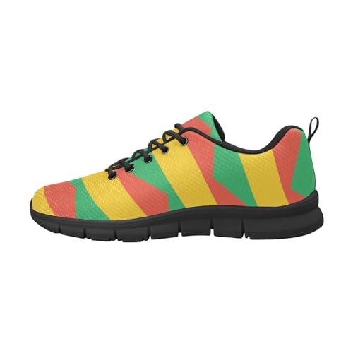 IFCXA Herren-Laufschuhe mit Bolivien-Flagge, leicht, atmungsaktiv, modischer Sneaker, mehrfarbig, 46 EU von IFCXA