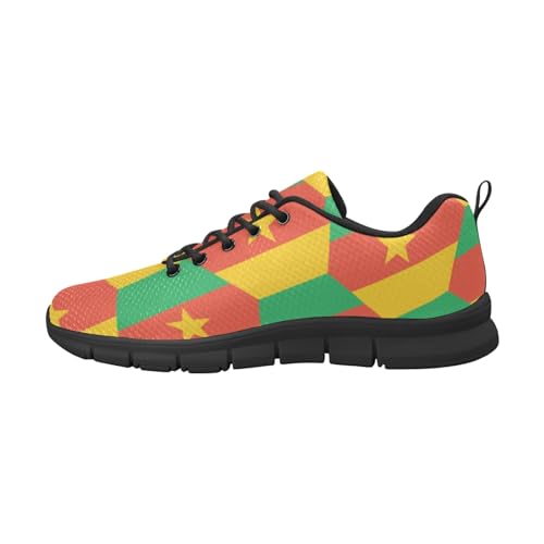 IFCXA Kamerun-Flagge, leichte atmungsaktive Herren-Laufschuhe, modische Sneaker, mehrfarbig, 44 EU von IFCXA