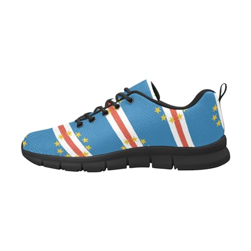 IFCXA Leichte atmungsaktive Herren-Laufschuhe, Motiv: Kapverde-Flagge, modischer Sneaker, mehrfarbig, 46 EU von IFCXA