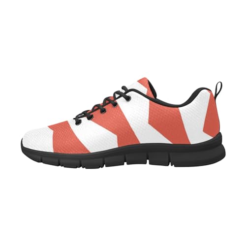 IFCXA Leichte atmungsaktive Laufschuhe für Herren, Polen-Flagge, modischer Sneaker, mehrfarbig, 38 EU von IFCXA