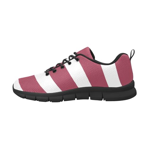 IFCXA Lettland-Flagge, leichte atmungsaktive Herren-Laufschuhe, modische Sneaker, mehrfarbig, 4 UK Wide von IFCXA