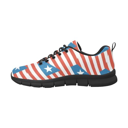 IFCXA Liberia Flag Herren-Laufschuhe, leicht, atmungsaktiv, modischer Sneaker, mehrfarbig, 46 EU von IFCXA