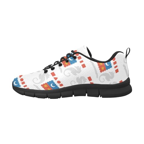 IFCXA Mayotte Flag Herren-Laufschuhe, leicht, atmungsaktiv, modischer Sneaker, mehrfarbig, 38 EU von IFCXA