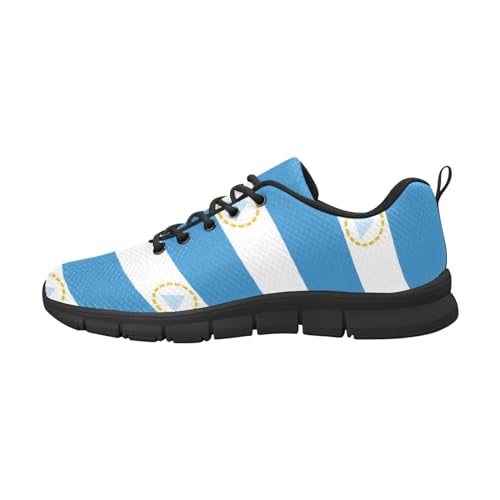 IFCXA Nicaragua-Flagge, leichte atmungsaktive Herren-Laufschuhe, modische Sneaker, mehrfarbig, 40 EU von IFCXA