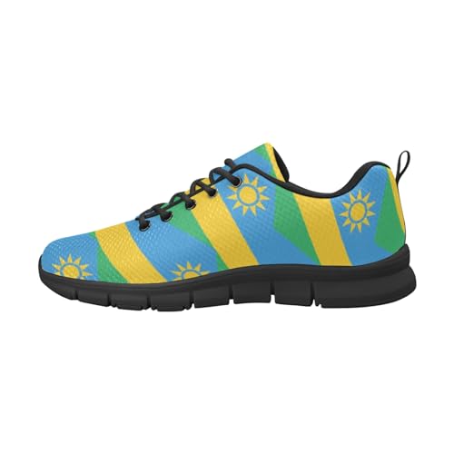 IFCXA Ruanda-Flagge, leichte atmungsaktive Herren-Laufschuhe, modische Sneaker, mehrfarbig, 42 EU von IFCXA