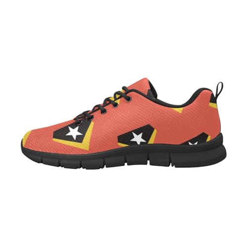 IFCXA Timor Leste Flag Herren-Laufschuhe, leicht, atmungsaktiv, modische Sneaker, mehrfarbig, 38 EU von IFCXA