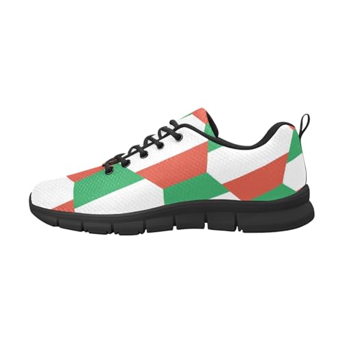 Italien-Flagge, leichte atmungsaktive Herren-Laufschuhe, modische Sneaker, mehrfarbig, 40 EU von IFCXA