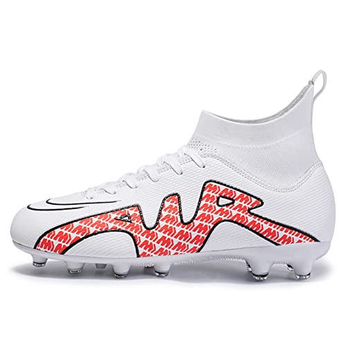 IFIKK Fußballschuhe Herren Fußballschuhe Jungen Fußballschuhe Professionelle High-Top-Nägel Stollen Outdoor-Sport-Trainingsschuhe (DF11,42) von IFIKK