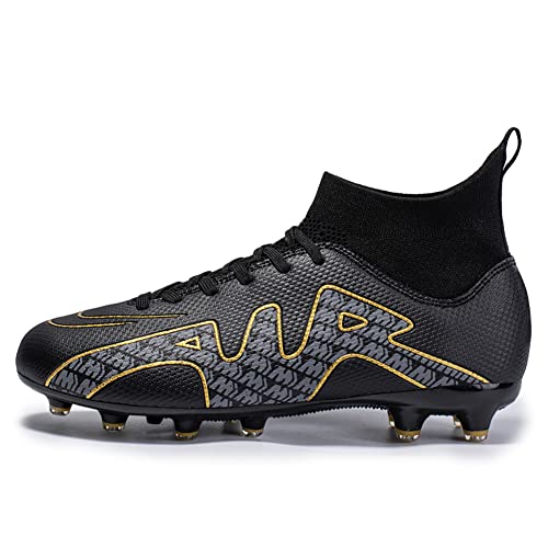 IFIKK Fußballschuhe Herren Fußballschuhe Jungen Fußballschuhe Professionelle High-Top-Nägel Stollen Outdoor-Sport-Trainingsschuhe (DF15,38) von IFIKK