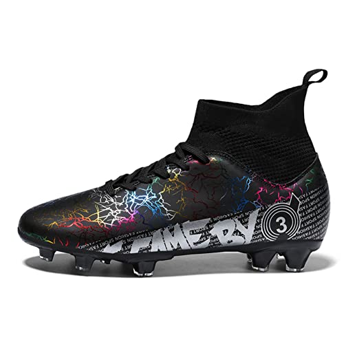 IFIKK Fußballschuhe Herren Professionelle Trainingsschuhe Kunstrasen Fussballschuhe Kinder Jungen Stollen Spikes Cleats Sport Football Schuhe (qwe05,38) von IFIKK