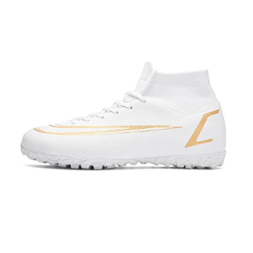 IFIKK Fußballschuhe Herren Profi-Athletiktraining High Top Fußballschuhe mit Spikes und Stollen, Outdoor-Sport Trainingsschuhe für Jungen von IFIKK