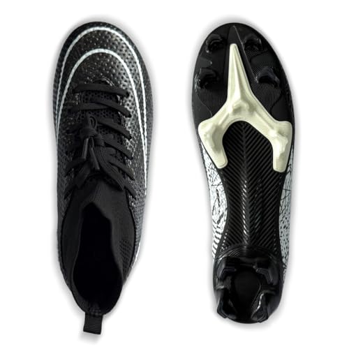 IFIKK Fußballschuhe Herren Spike Cleats Athletics Spikes Fußballschuhe Unisex-Kinder Trainingsschuhe Professionelle Turnschuhe Outdoor Sport Fußball Stiefel Wettkampf von IFIKK