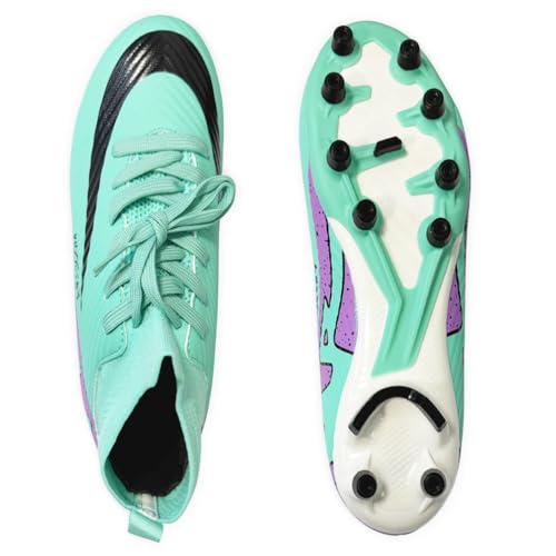 IFIKK Fußballschuhe Herren Spike Cleats Athletics Spikes Fußballschuhe Unisex-Kinder Trainingsschuhe Professionelle Turnschuhe Outdoor Sport Fußball Stiefel Wettkampf von IFIKK