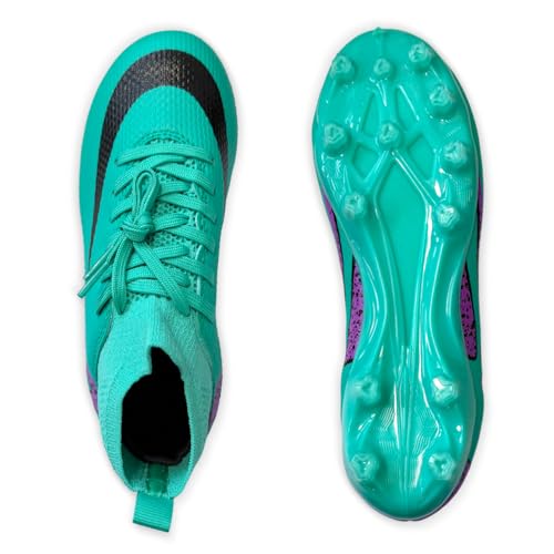 IFIKK Fußballschuhe Herren Spike Cleats Athletics Spikes Fußballschuhe Unisex-Kinder Trainingsschuhe Professionelle Turnschuhe Outdoor Sport Fußball Stiefel Wettkampf von IFIKK