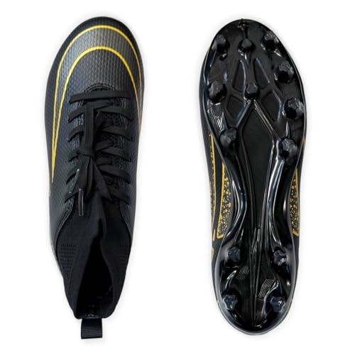 IFIKK Fußballschuhe Herren Spike Cleats Athletics Spikes Fußballschuhe Unisex-Kinder Trainingsschuhe Professionelle Turnschuhe Outdoor Sport Fußball Stiefel Wettkampf von IFIKK