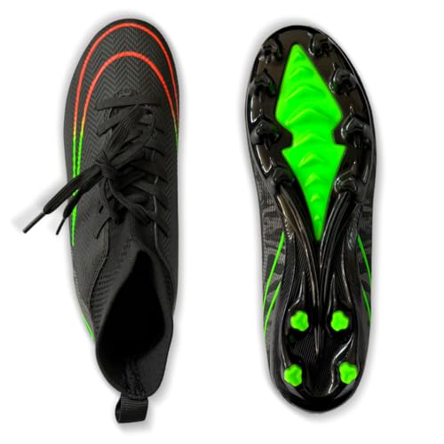 IFIKK Fußballschuhe Herren Spike Cleats Athletics Spikes Fußballschuhe Unisex-Kinder Trainingsschuhe Professionelle Turnschuhe Outdoor Sport Fußball Stiefel Wettkampf von IFIKK